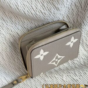 Replica Louis Vuitton Zipper Coin Purse Beige - best-selling designer handbag dupe