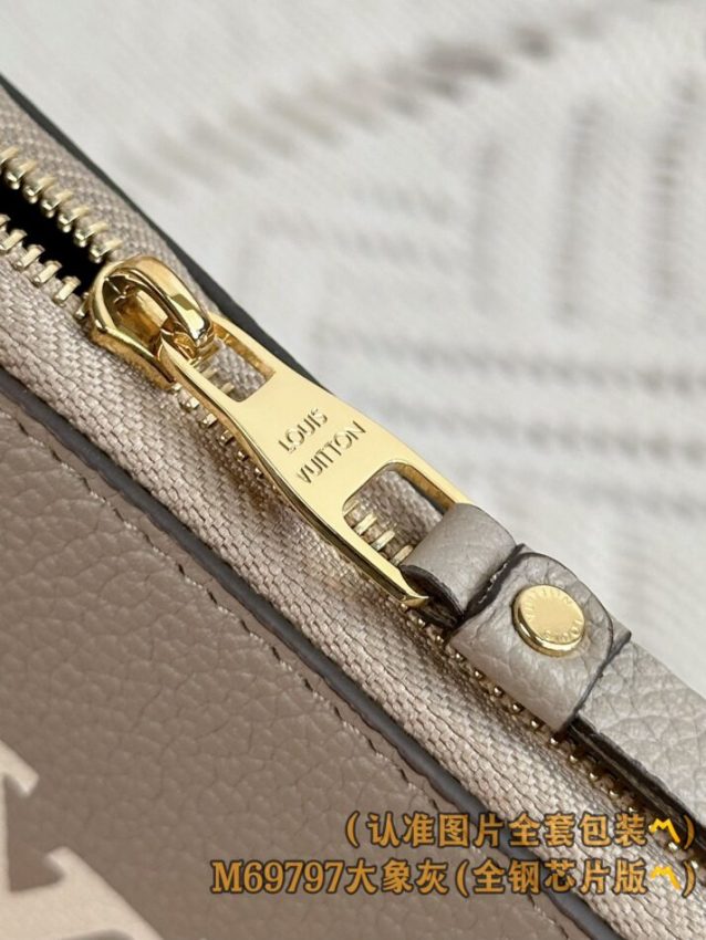 Replica Louis Vuitton Zipper Coin Purse Beige - authentic-look luxury purse replica