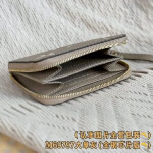 Replica Louis Vuitton Zipper Coin Purse Beige - near-authentic luxury replica handbag