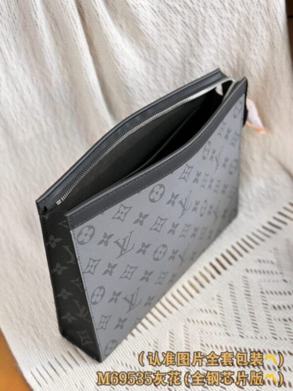 Replica Louis Vuitton Pochette Voyage Grey - authentic-look luxury purse replica