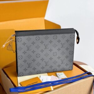 Replica Louis Vuitton Pochette Voyage Grey - ultra-realistic fake designer tote