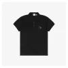 BBry Cutout Equestrian Knight Logo Polo Shirt (Black/White)