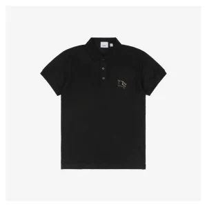BBry Cutout Equestrian Knight Logo Polo Shirt