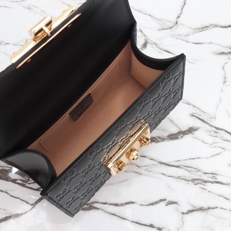 Replica Gucci Padlock's Small Lock Black - 1:1 designer replica handbag
