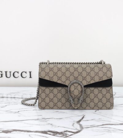 Replica Gucci Dionysus Supreme Black - authentic-look luxury purse replica
