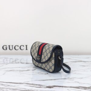 Replica Gucci GUCCI Ophidia GG Shoulder Bag Blue - premium-grade designer purse dupe