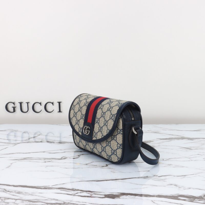 Replica Gucci GUCCI Ophidia GG Shoulder Bag Blue - premium-grade designer purse dupe
