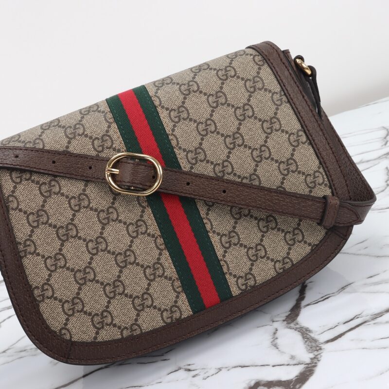 Replica Gucci Ophidia GG Shoulder Bag Brown - high-quality designer bag clone