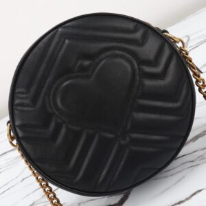 Replica Gucci GG Mormont Round Black - near-authentic luxury replica handbag