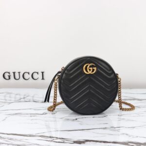 Replica Gucci GG Mormont Round Black - best quality luxury bag dupe