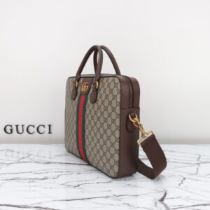 Replica Gucci Briefcase Canvas Beige - high-accuracy replica luxury purse