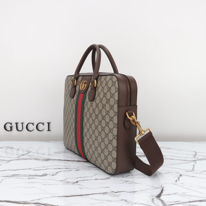 Replica Gucci Briefcase Canvas Beige - high-accuracy replica luxury purse