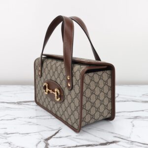 Replica Gucci Horsebit 1955 Top Handle Supreme - near-authentic luxury replica handbag