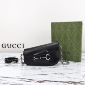 Replica Gucci Horsbet Tribute Black - top-tier luxury replica shoulder bag