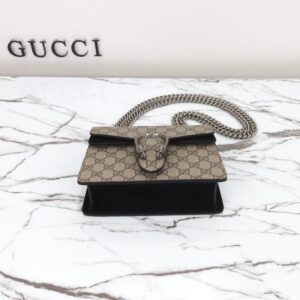 Replica Gucci Dionysus Supreme Black - near-authentic luxury replica handbag