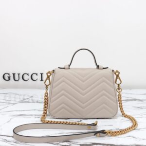 Replica Gucci GG Marmont Top Handle Beige - best-selling designer handbag dupe