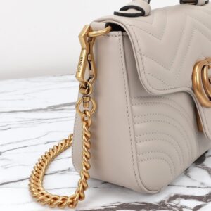 Replica Gucci GG Marmont Top Handle Beige - best-selling designer handbag dupe