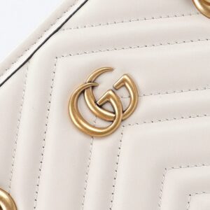 Replica Gucci GG Marmont Tote White - authentic-look luxury purse replica