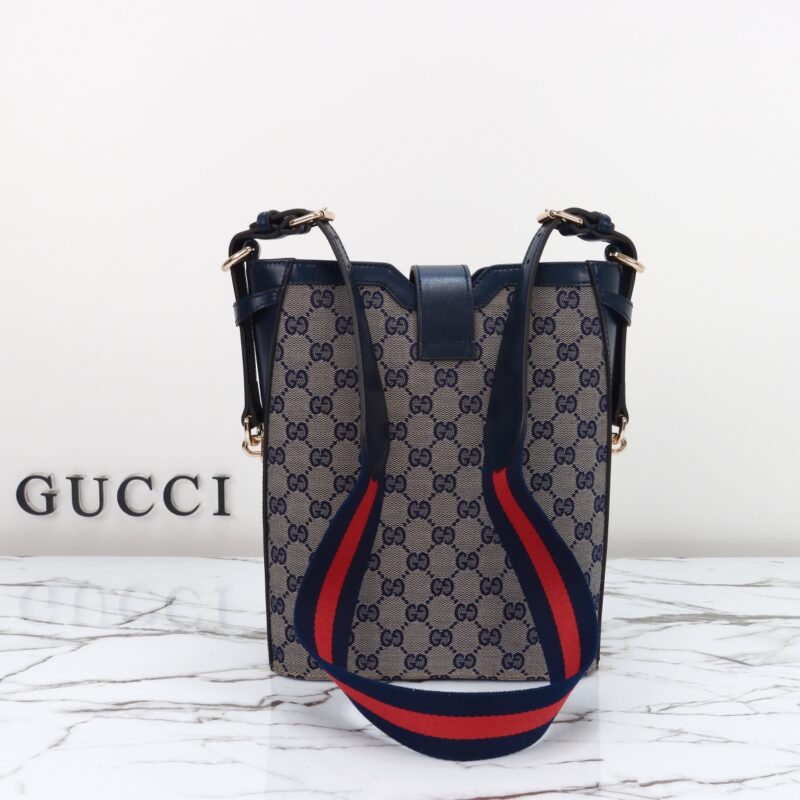 Replica Gucci Medium Bucket Blue - high-end fake designer purse