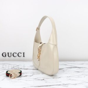 Replica Gucci G Jackie Small Patent White - high-accuracy replica luxury purse