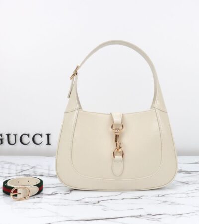 Replica Gucci G Jackie Small Patent White - near-authentic luxury replica handbag