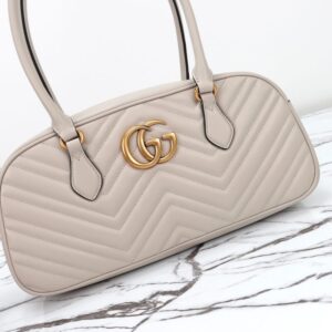 Replica Gucci Marmont Small Top Handle White - best-selling designer handbag dupe