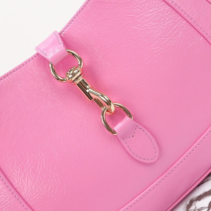 Replica Gucci G Jackie Small Patent Pink - premium 1:1 fake handbag model