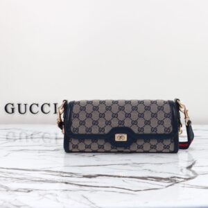 Replica Gucci Luce Shoulder Bag in Black - premium 1:1 fake handbag model