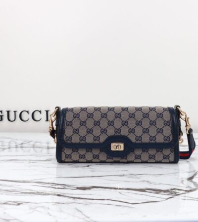 Replica Gucci Luce Shoulder Bag in Black - premium 1:1 fake handbag model