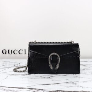 Replica Gucci Dionysus Small Shoulder Bag Patent Black - ultra-realistic fake designer tote