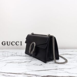 Replica Gucci Dionysus Small Shoulder Bag Patent Black - high-end fake designer purse