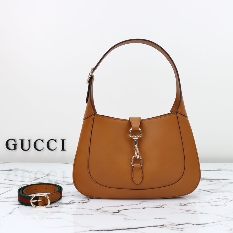 Replica Gucci G Jackie Small Patent Brown - top-rated replica designer bag