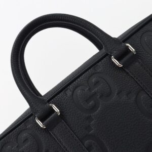 Replica Gucci Briefcase GG Leather Black - 1:1 designer replica handbag