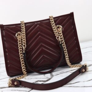 Replica Gucci GG Marmont Tote Bordeaux - best-selling designer handbag dupe