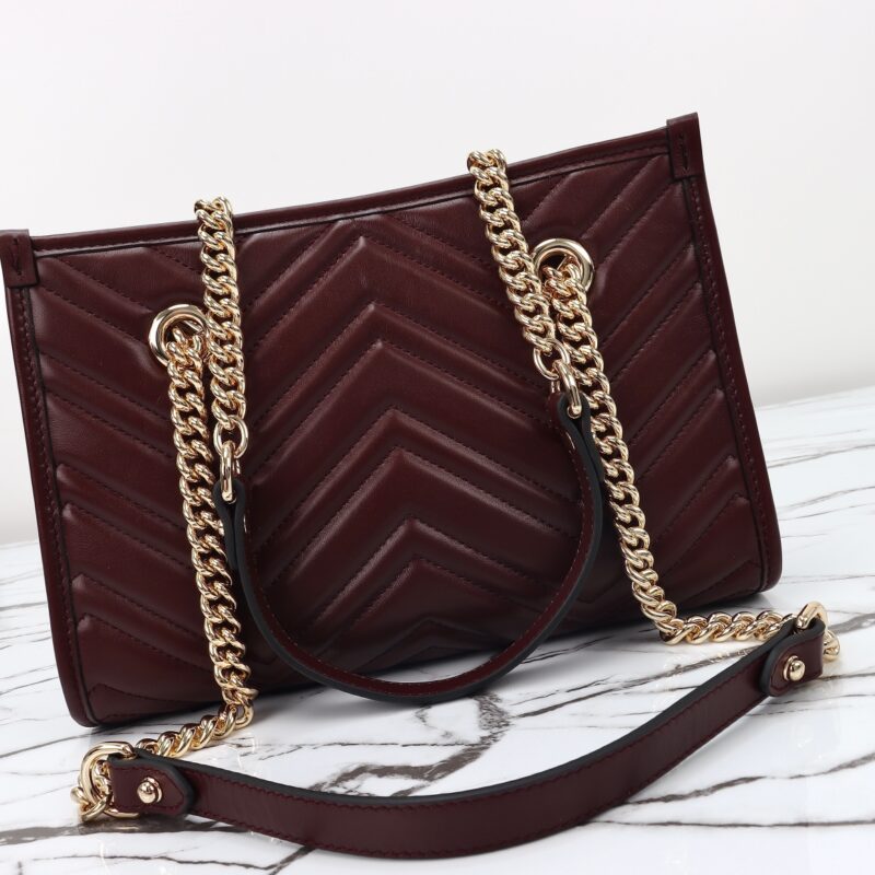 Replica Gucci GG Marmont Tote Bordeaux - best-selling designer handbag dupe