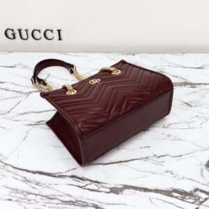 Replica Gucci GG Marmont Tote Bordeaux - 1:1 designer replica handbag