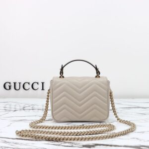Replica Gucci Marmont Mini Top Handle Beige - best-selling designer handbag dupe