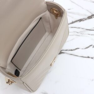Replica Gucci Marmont Mini Top Handle Beige - high-accuracy replica luxury purse