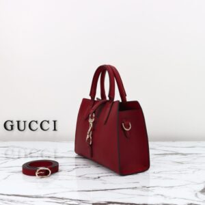 Replica Gucci Jackie Tote Hook Closure Red - high-end fake designer purse