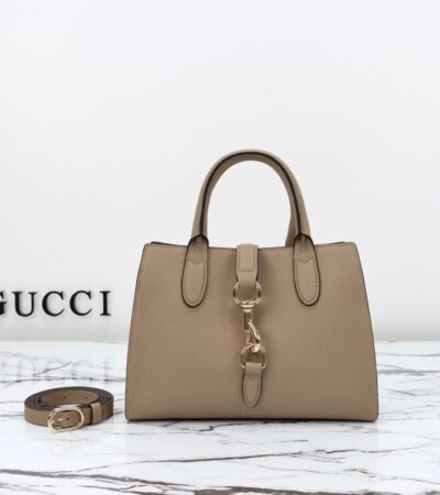 Replica Gucci Jackie Tote Hook Closure Beige - best-selling designer handbag dupe