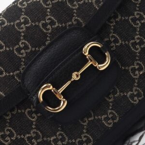 Replica Gucci G 1955 Horsebit Black Denim - top-rated replica designer bag