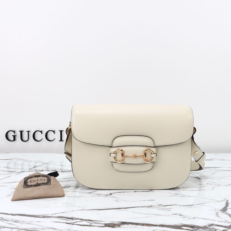 Replica Gucci G 1955 Horsebit White - 1:1 designer replica handbag