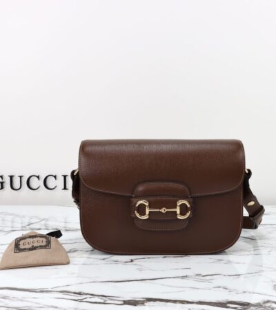 Replica Gucci G 1955 Horsebit Brown - ultra-realistic fake designer tote