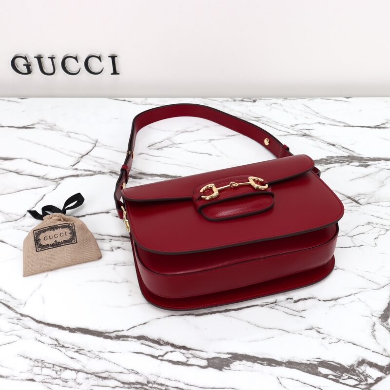 Replica Gucci G 1955 Horsebit Red - premium-grade designer purse dupe