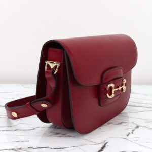 Replica Gucci G 1955 Horsebit Red - premium 1:1 fake handbag model