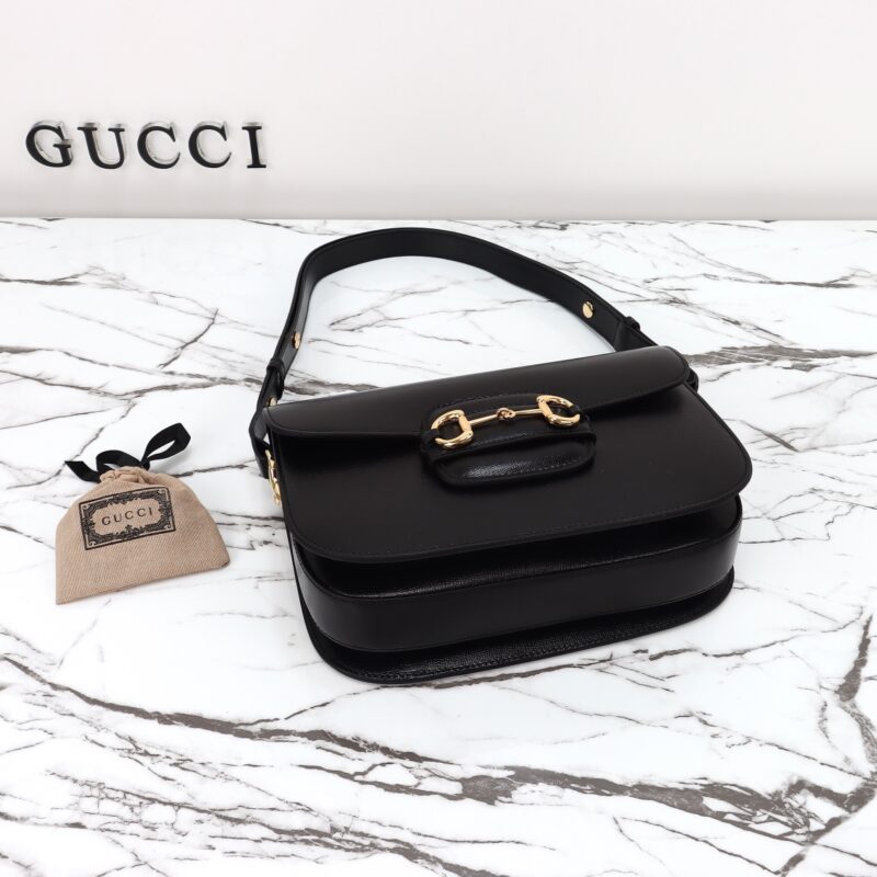 Replica Gucci G 1955 Horsebit Black - 1:1 designer replica handbag