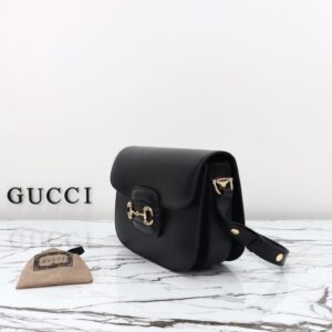 Replica Gucci G 1955 Horsebit Black - realistic designer-inspired fake bag