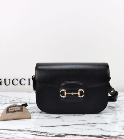 Replica Gucci G 1955 Horsebit Black - best quality luxury bag dupe