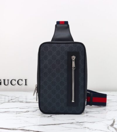 Replica Gucci Supreme Sling Bag Black - elite superclone designer purse