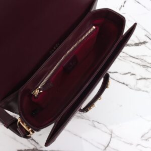 Replica Gucci G 1955 Horsebit Red Denim - best quality luxury bag dupe